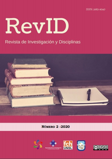 Imagen de la portada de la revista REVID, número 2 del año 2020